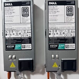 2x Dell 495W Power Supply Units 0VKDD2A00 – Server PSU